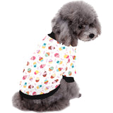 Cake cupcake design pattern All Over Print Pet Dog Round Neck Fuzzy Shirt