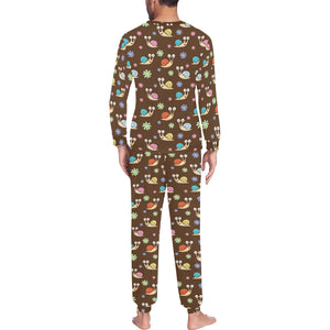 Snail Pattern Print Design 03 Men's All Over Print Pajama