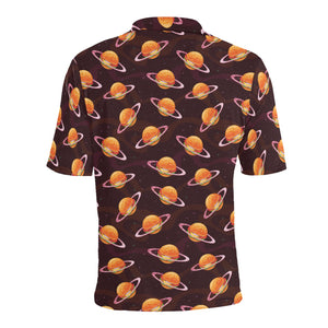 Hamburger Pattern Print Design 05 Men's All Over Print Polo Shirt