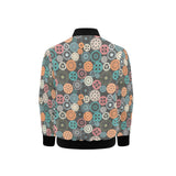 Gear Pattern Print Design 05 Kids' Boys' Girls' Bomber Jacket