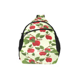 Red apples leaves pattern All Over Print Chest Bag