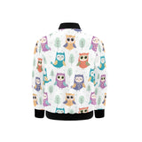 Cute owl pattern Kids' Boys' Girls' Bomber Jacket