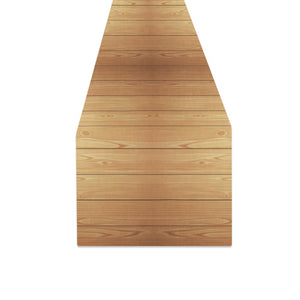 Wood Printed Pattern Print Design 05 Table Runner