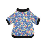 Popcorn Pattern Print Design 01 All Over Print Pet Dog Round Neck Fuzzy Shirt