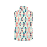 Surfboard Pattern Print Design 02 Men's Padded Vest