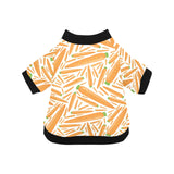 Carrot Pattern Print Design 02 All Over Print Pet Dog Round Neck Fuzzy Shirt
