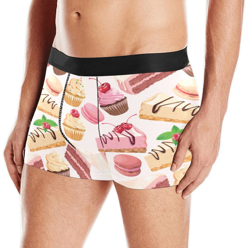 Cake cupcake sweets pattern Men's All Over Print Boxer Briefs Men's Underwear