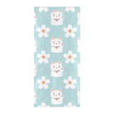 Maneki neko cat sakura Beach Towel