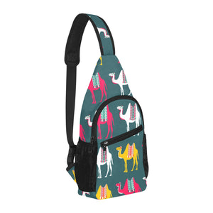 Camel pattern All Over Print Chest Bag