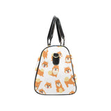 Brown pomeranian pattern Travel Bag