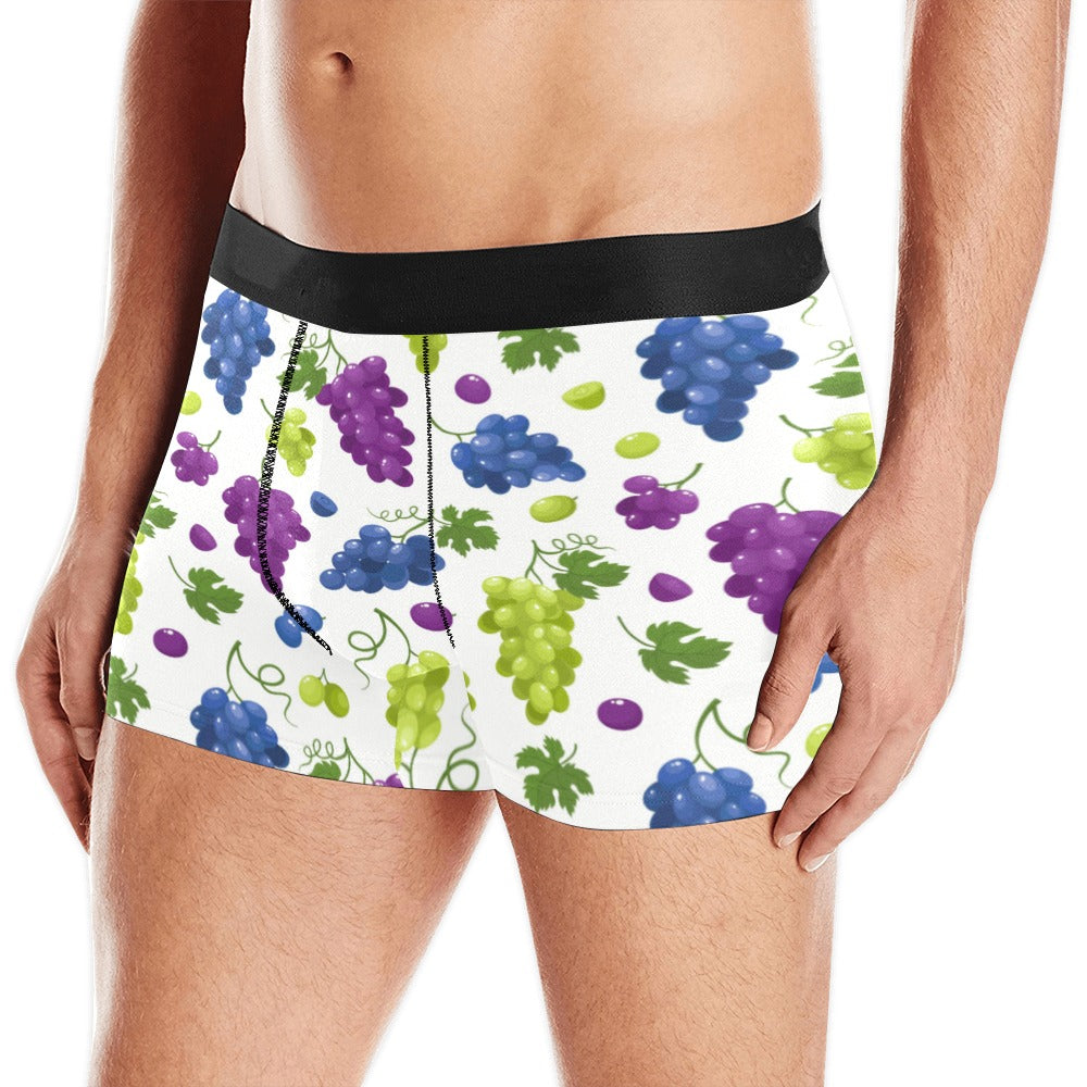 Grape pattern Men's All Over Print Boxer Briefs Men's Underwear