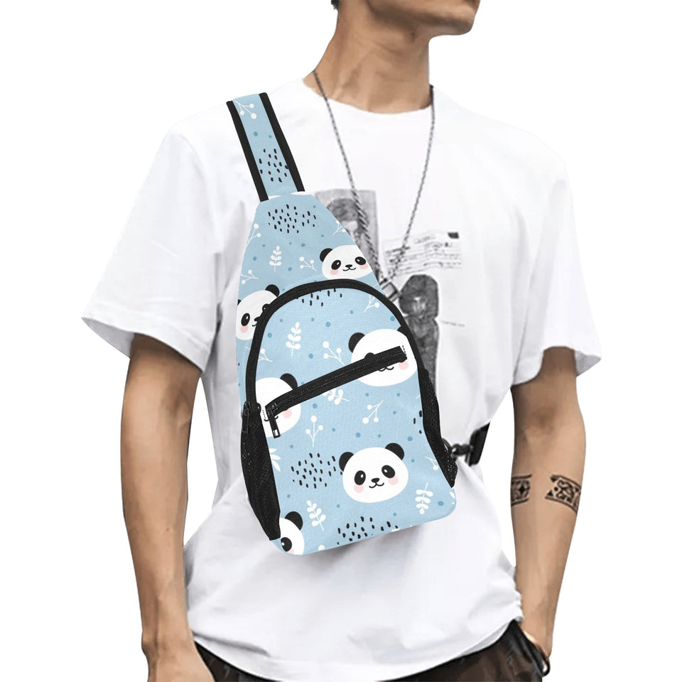 Cute panda pattern All Over Print Chest Bag