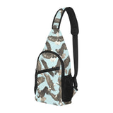 Eagle Pattern Print Design 01 All Over Print Chest Bag