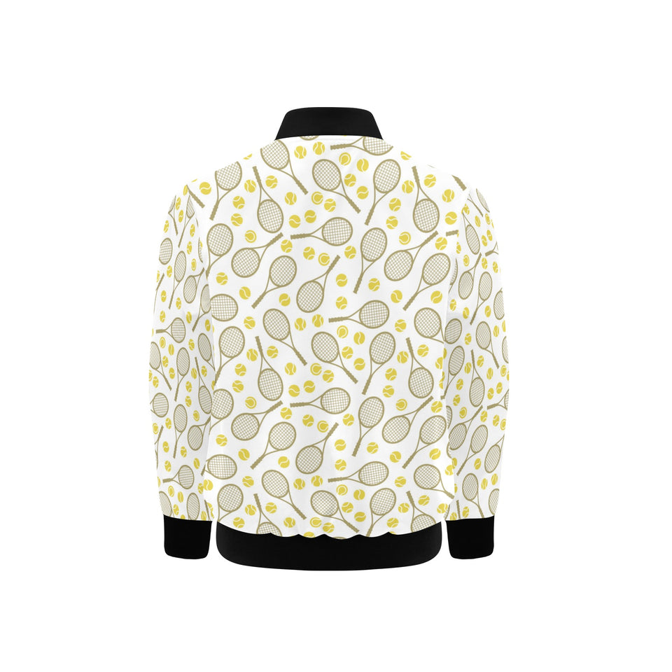 Tennis Pattern Print Design 02 Kids' Boys' Girls' Bomber Jacket
