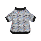 Skate Board Pattern Print Design 03 All Over Print Pet Dog Round Neck Fuzzy Shirt