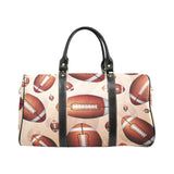 American football ball design pattern Travel Bag