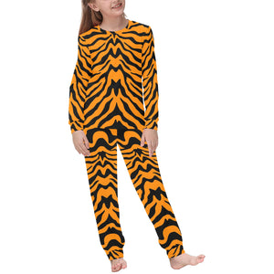 Bengal tigers skin print pattern Kids' Boys' Girls' All Over Print Pajama Set
