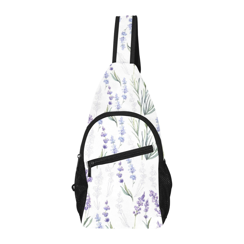 Hand painting Watercolor Lavender All Over Print Chest Bag