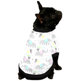 Cute elephant mouse pattern All Over Print Pet Dog Round Neck Fuzzy Shirt