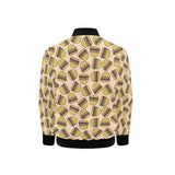 Hamburger Pattern Print Design 01 Kids' Boys' Girls' Bomber Jacket