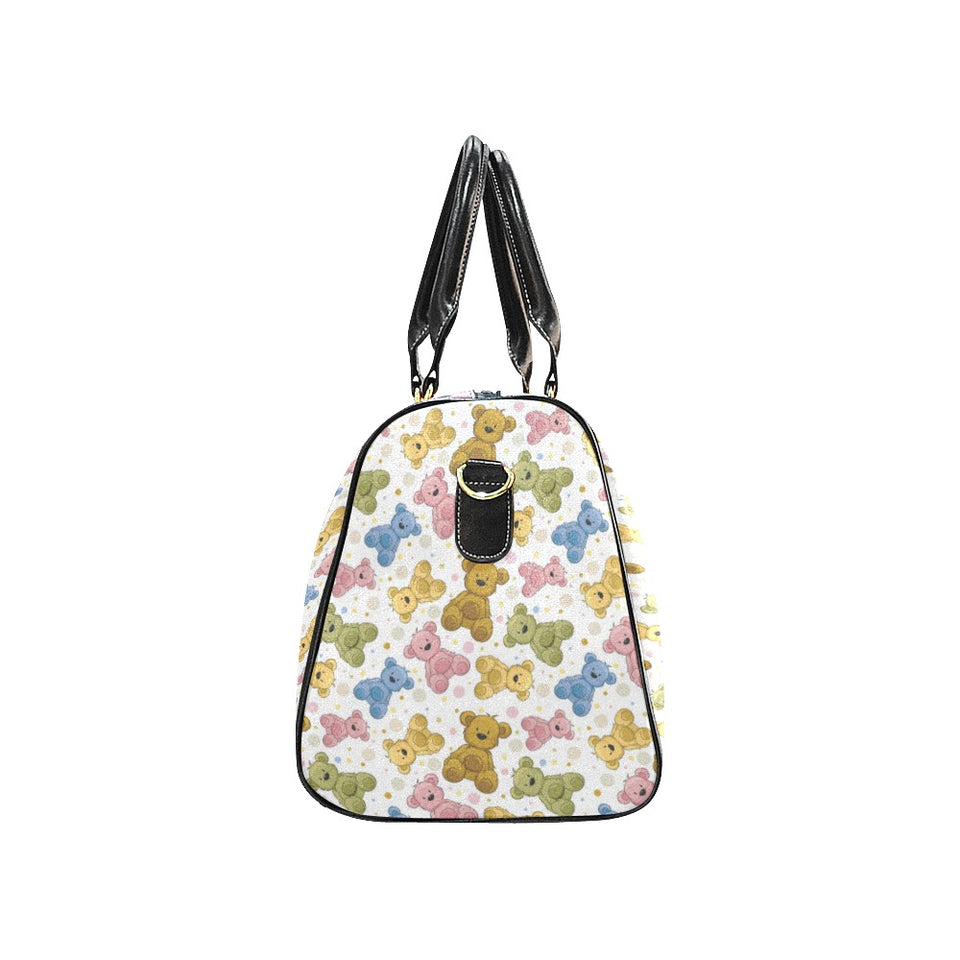 Teddy Bear Pattern Print Design 01 Travel Bag