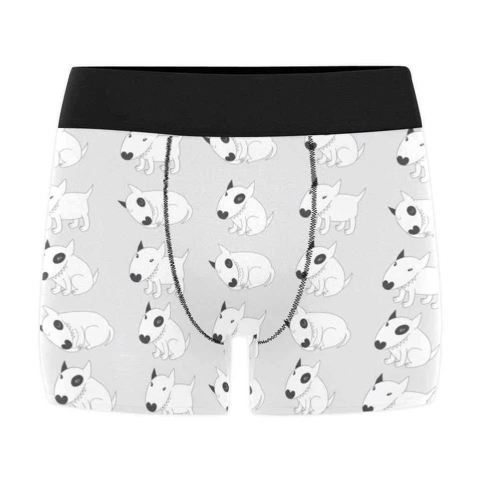 Bull Terrier Pattern Print Design 01 Men's All Over Print Boxer Briefs Men's Underwear
