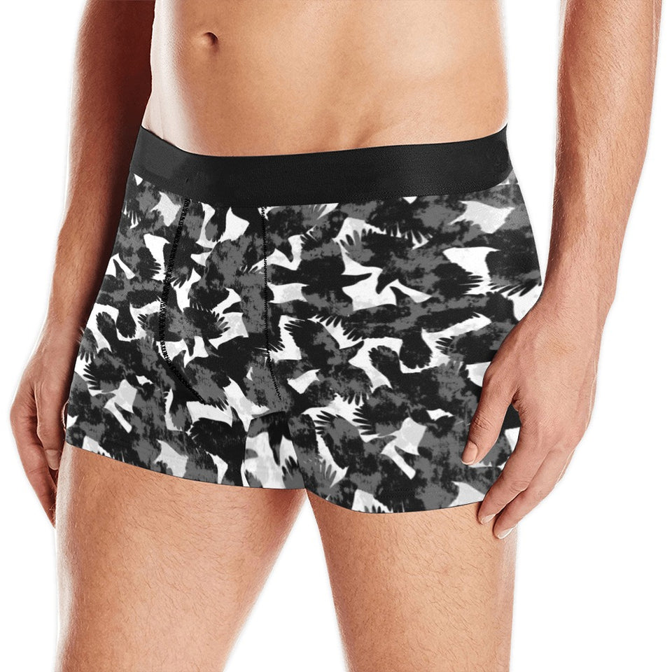 Crow illustration pattern Men's All Over Print Boxer Briefs Men's Underwear