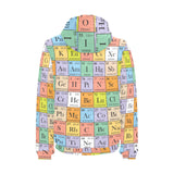 Chemistry Periodic Table Pattern Print Design 01 Men's Padded Hooded Jacket