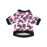 Kangaroo Australian pattern All Over Print Pet Dog Round Neck Fuzzy Shirt