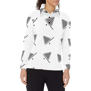 Billiard Ball Pattern Print Design 03 Women's Long Sleeve Polo Shirt