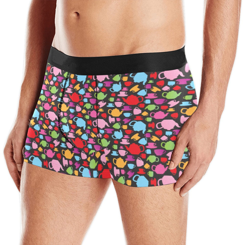 Tea pots Pattern Print Design 01 Men's All Over Print Boxer Briefs Men's Underwear