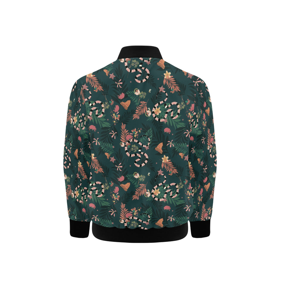 Snake forest pattern Kids' Boys' Girls' Bomber Jacket
