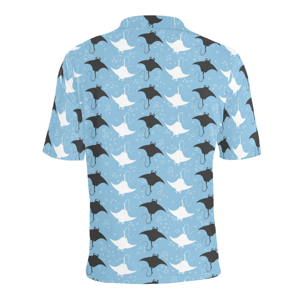 Stingray Pattern Print Design 03 Men's All Over Print Polo Shirt