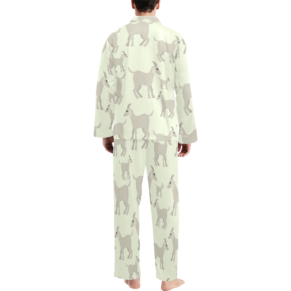 Little young goat pattern Men's Long Pajama Set