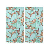 Monkey Palm tree background Gauze Curtain