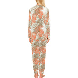 Cocoa beans Cocoa tree pattern Women's All Over Print Pajama Set
