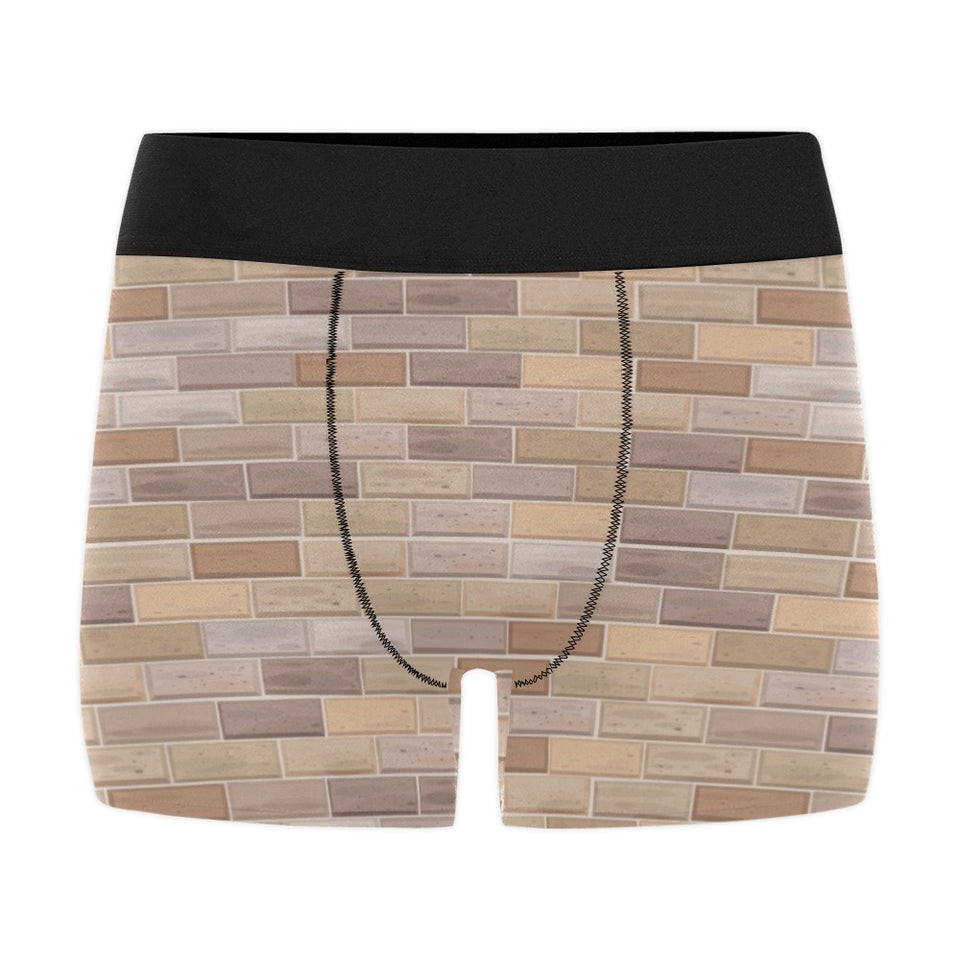 Brick Printed Pattern Print Design 01 Men's All Over Print Boxer Briefs Men's Underwear