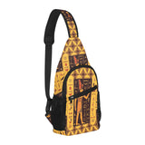 Egypt Hieroglyphics Pattern Print Design 05 All Over Print Chest Bag