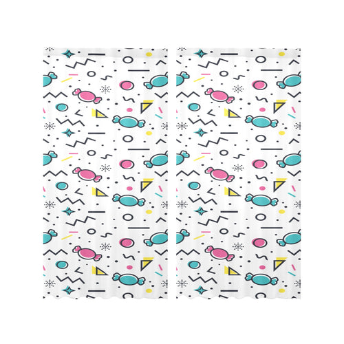 Candy design pattern Gauze Curtain