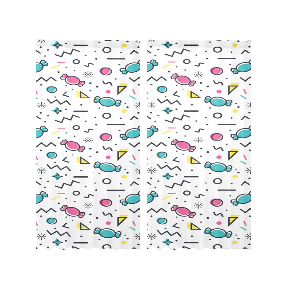 Candy design pattern Gauze Curtain