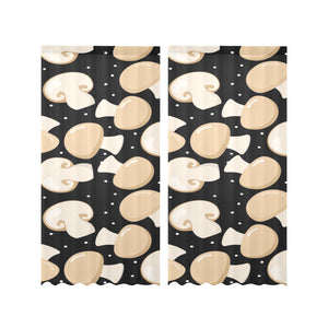 Champignon mushroom pattern Gauze Curtain
