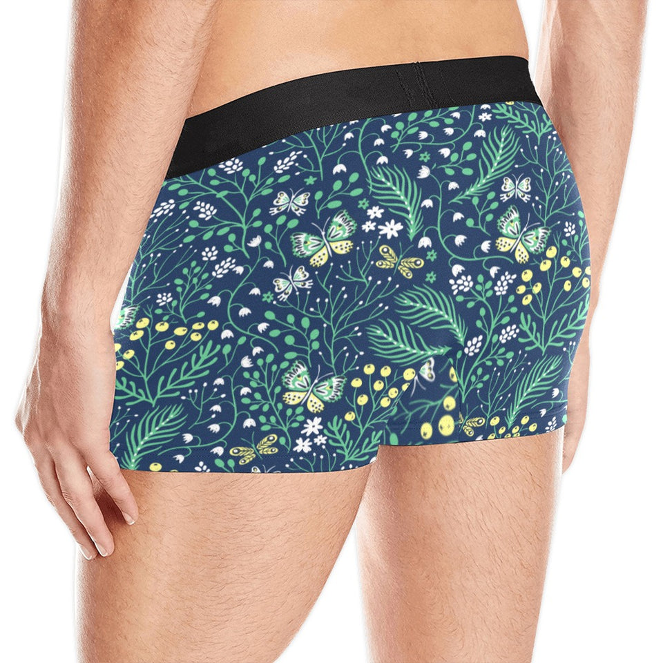 butterfly leaves pattern Men's All Over Print Boxer Briefs Men's Underwear