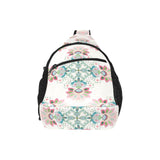 Square floral indian flower pattern All Over Print Chest Bag