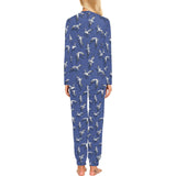 Seagull Pattern Print Design 03 Women's All Over Print Pajama Set