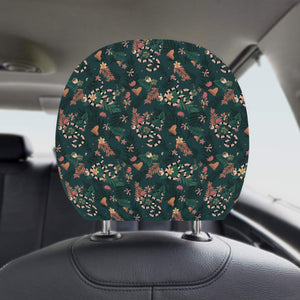 Snake forest pattern Car Headrest Cover