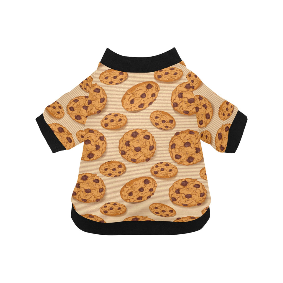 Cookie pattern All Over Print Pet Dog Round Neck Fuzzy Shirt