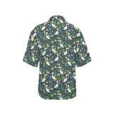 Pelican Pattern Print Design 05 Women's All Over Print Hawaiian Shirt