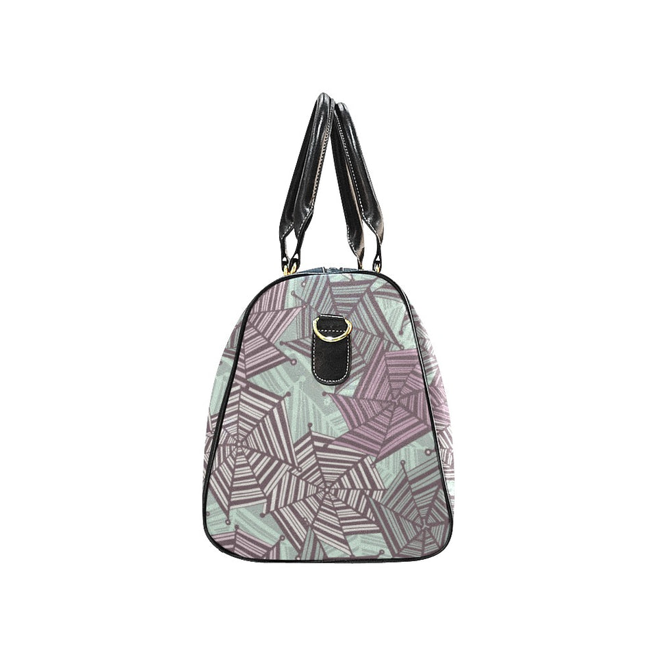 Spider web cobweb design color pattern Travel Bag
