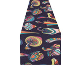 Colorful mushroom pattern Table Runner
