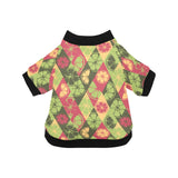 Cool Geometric lime pattern All Over Print Pet Dog Round Neck Fuzzy Shirt